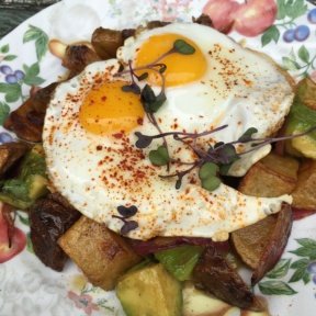 Gluten-free brunch dish from Chalk Point Kitchen